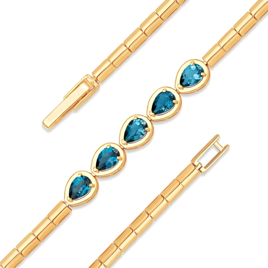 Браслет из золота с топазами London