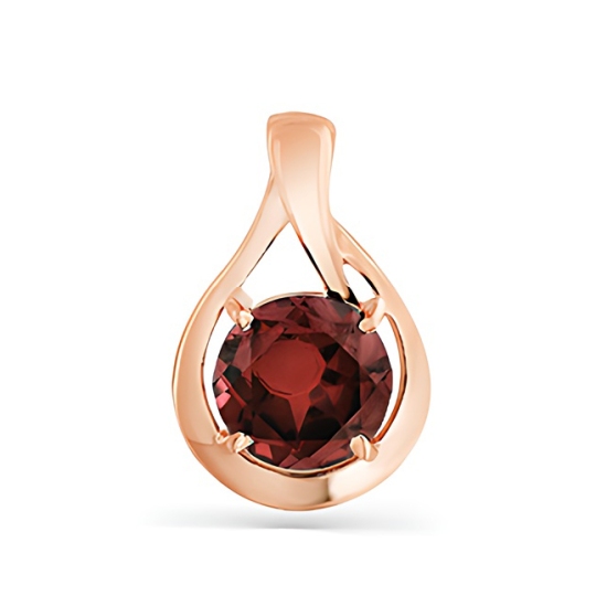 Подвеска из золота с гранатом