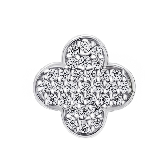 Подвеска из серебра с фианитами