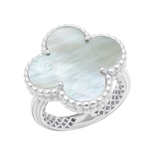 Кольцо из серебра с перламутром