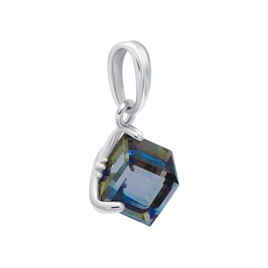 Подвеска из серебра с горным хрусталем