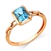 Кольцо из золота с топазом Swiss