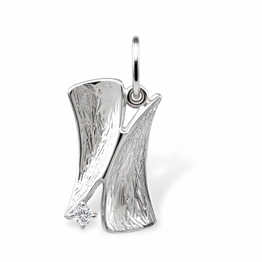 Подвеска из серебра с фианитом