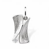 Подвеска из серебра с фианитом