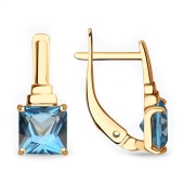 Серьги из золота с топазами London