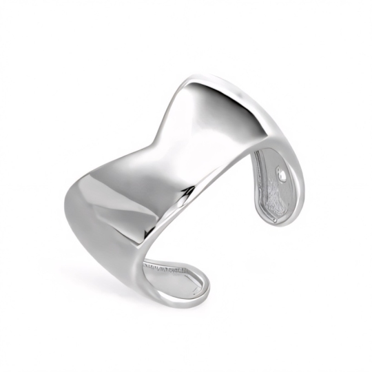 Серьга-кафф из серебра