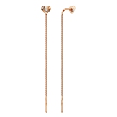 Серьги из золота с фианитами