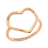 Кольцо из серебра с позолотой