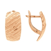 Серьги из серебра с позолотой