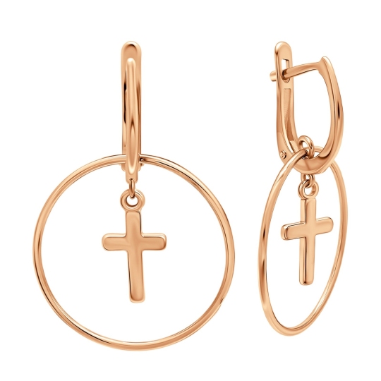 Серьги из серебра с позолотой