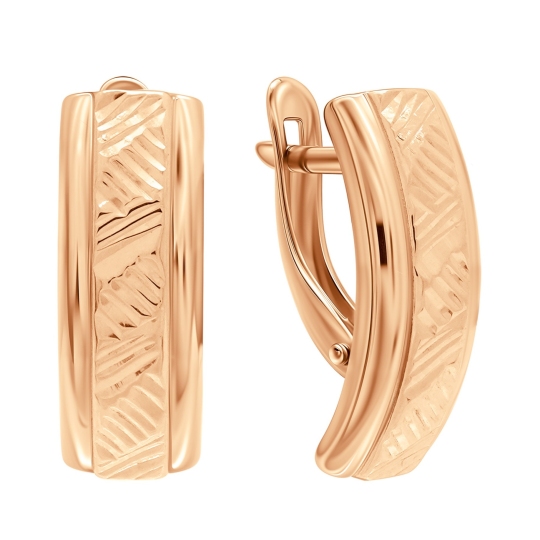 Серьги из серебра с позолотой