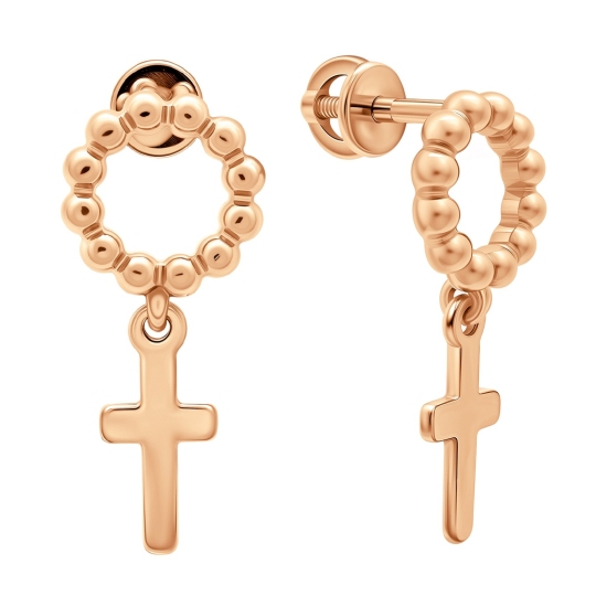 Серьги из серебра с позолотой