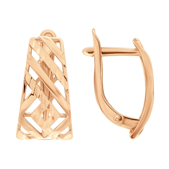 Серьги из серебра с позолотой