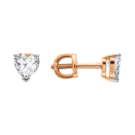 Подвеска из серебра с позолотой и фианитами