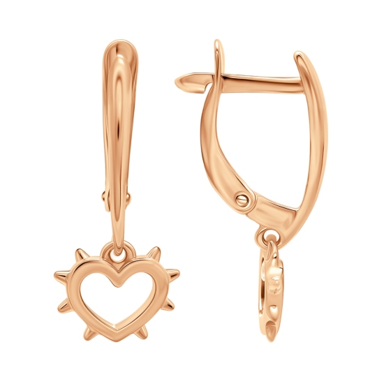 Серьги из серебра с позолотой