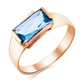 Кольцо из золота с топазом Swiss