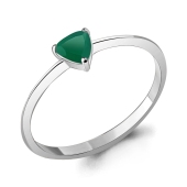 Кольцо из серебра с агатом