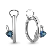 Серьги из серебра с топазами London