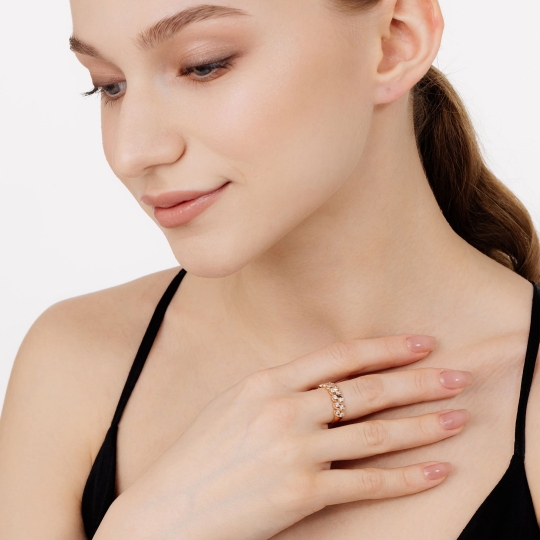 Кольцо из золота с бриллиантами