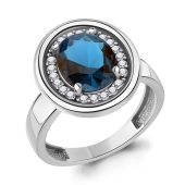 Кольцо из серебра с ювелирным кристаллом