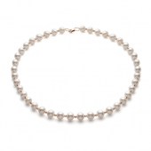 Бусы из жемчуга с золотыми вставками