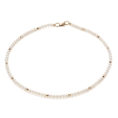 Колье-чокер из золота с жемчугом