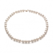 Бусы из жемчуга с золотыми вставками