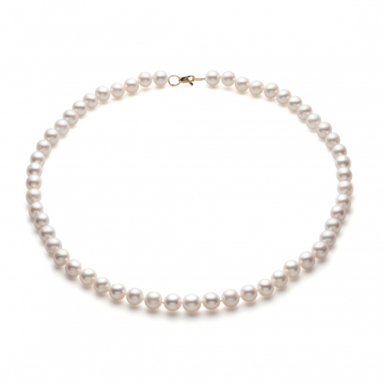 Бусы из жемчуга с золотым замком