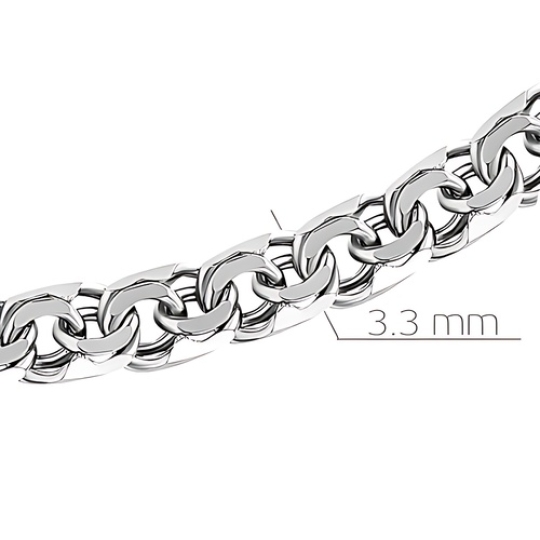 Браслет из белого золота плетения 