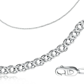 Цепь из белого золота плетения 