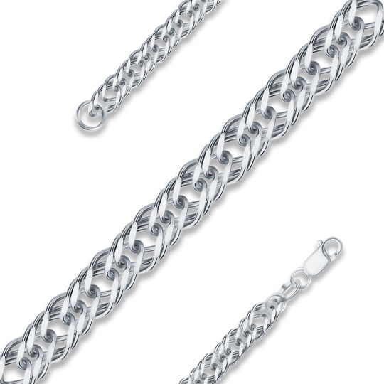 Цепь из белого золота плетения 