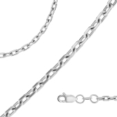 Цепь из белого золота плетения 