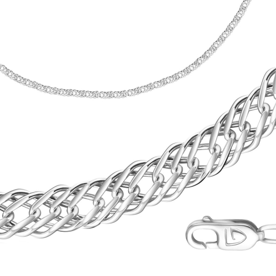 Цепь из белого золота плетения 