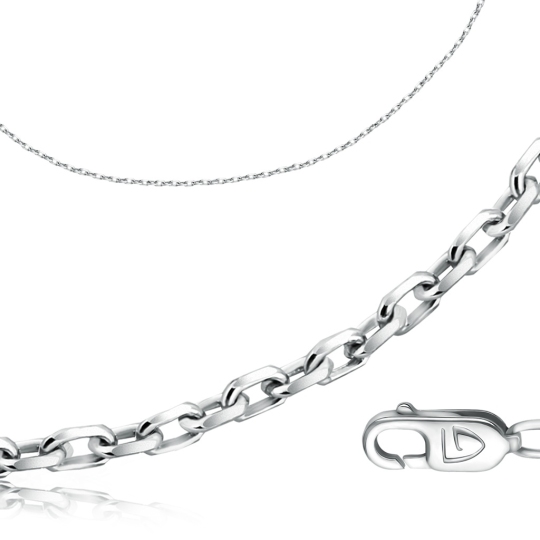 Цепь из белого золота плетения 