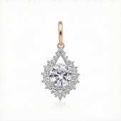 Подвеска из золота с фианитами