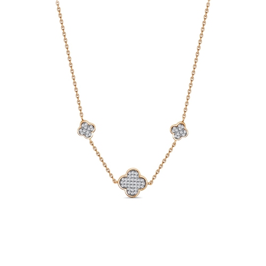 Колье из золота с фианитами