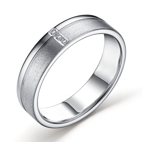 Кольцо из серебра с бриллиантами