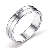 Кольцо из серебра с бриллиантами