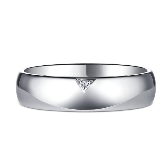 Кольцо из серебра с бриллиантом