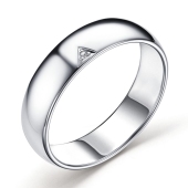 Кольцо из серебра с бриллиантом