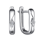 Серьги из серебра с бриллиантами