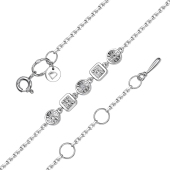 Браслет из серебра с бриллиантами