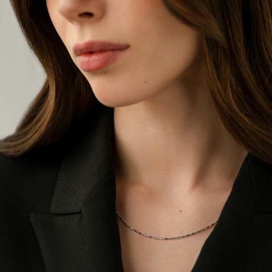 Цепь из белого золота плетения 