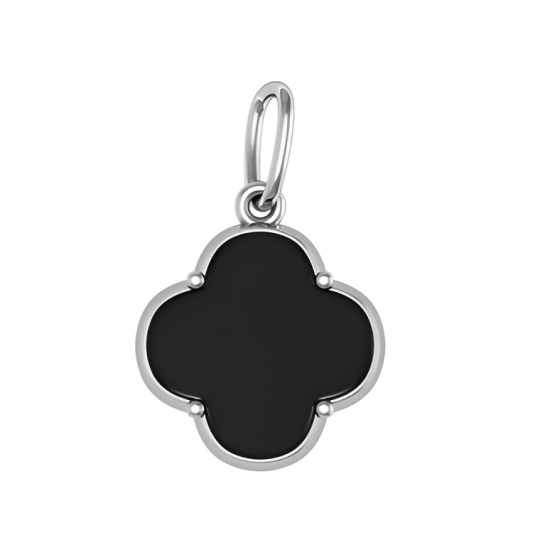 Подвеска из серебра с ониксом