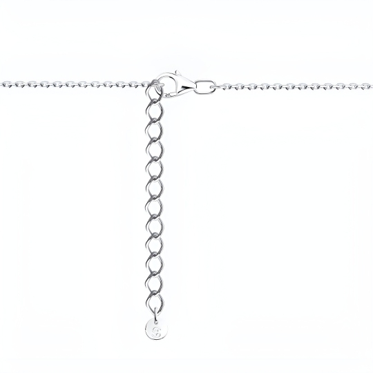 Колье из серебра с фианитами