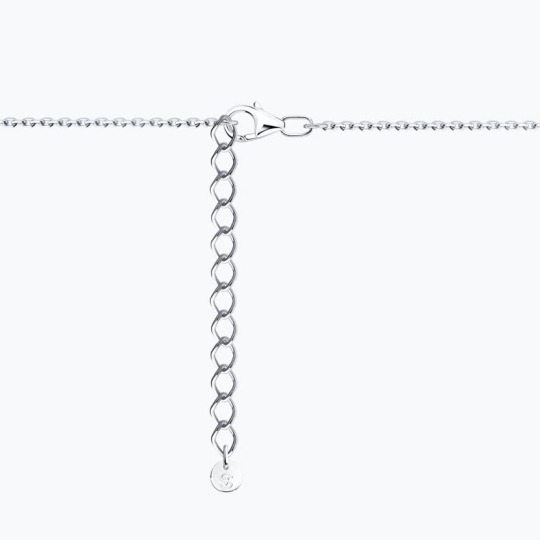 Колье из серебра с фианитами