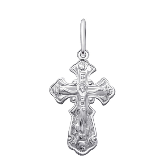 Подвеска-крест из серебра