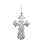 Подвеска-крест из серебра