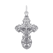 Подвеска-крест из серебра