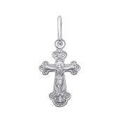 Подвеска-крест из серебра